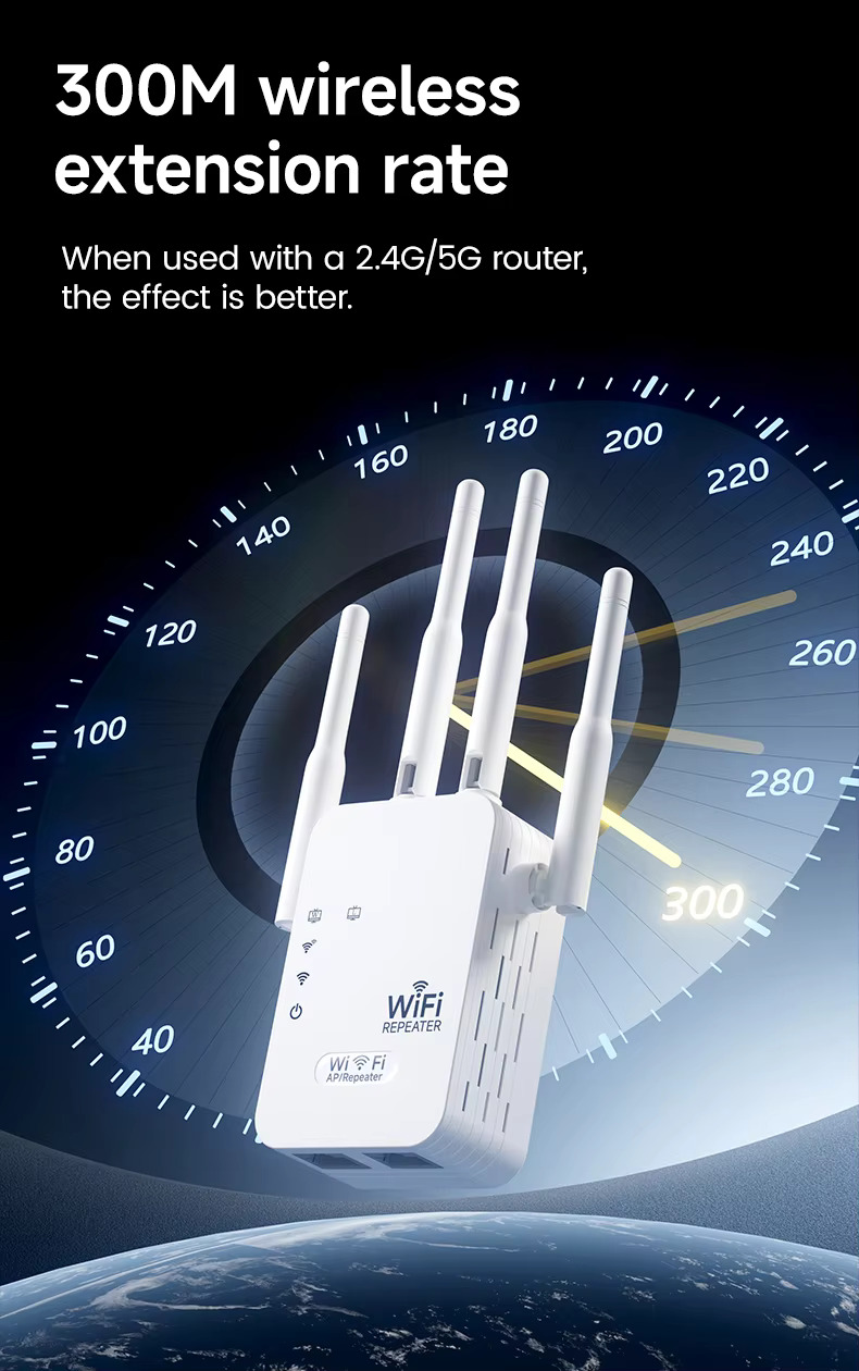 WiFi wireless Range Expansion | Wifi Access point | Access Point | WIFI Bridge Mode | Wifi Router | WIFI Hotspot | Dual Ethernet Ports for Connection with Ethernet Cable |