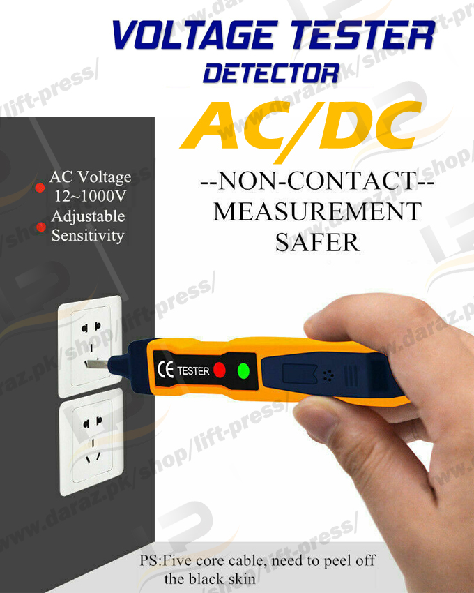 Commercial Electric LED AC/DC Voltage Tester PT8922R The Home Depot