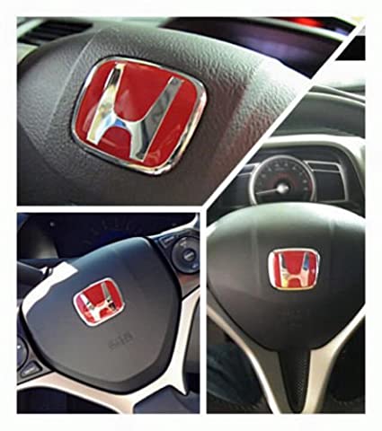 Honda Steering Wheel JDM Type R Emblem logo: Buy Online at Best 