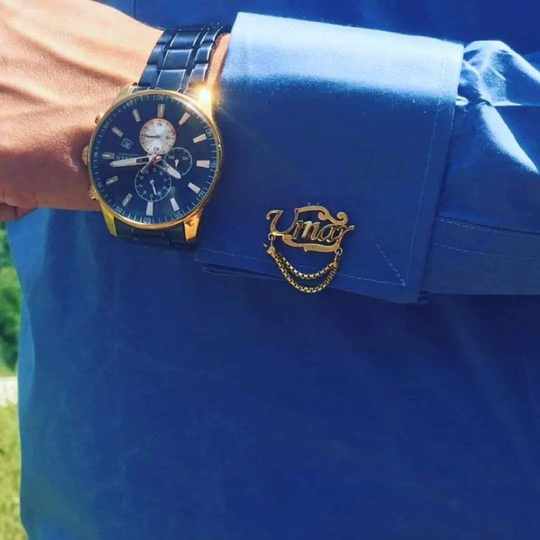 customized cufflinks, name studs, cufflinks gift for men (Article 112)