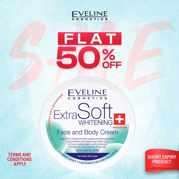 Eveline Extra Soft Whitening Face & Body Cream 200ml Daraz.pk