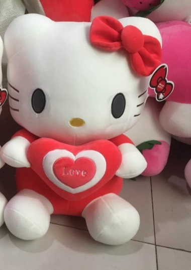 Cute Hello Kitty  Stuff Toy Hello Kitty Cartoon Plushie Plush Doll Stuffed