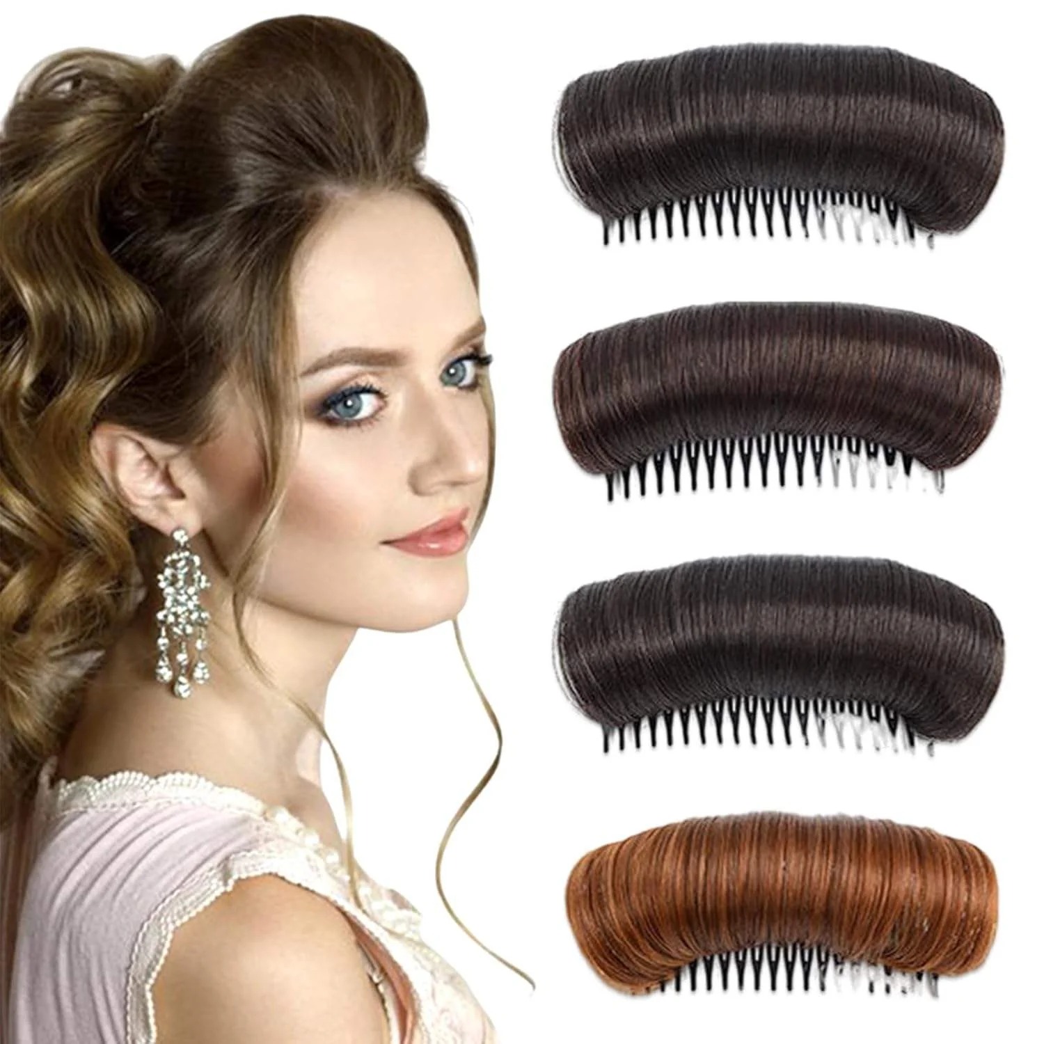 Invisible Fluffy Hair Pad Lightweight Hair Insert for Effortless New Look Hair Style Invisible Fluffy Hair Pads Comfortable Durable Princess Hair Styling Tool Invisible Fluffy Hair Band For Girls Invisible Fluffy Hair Clip For Women