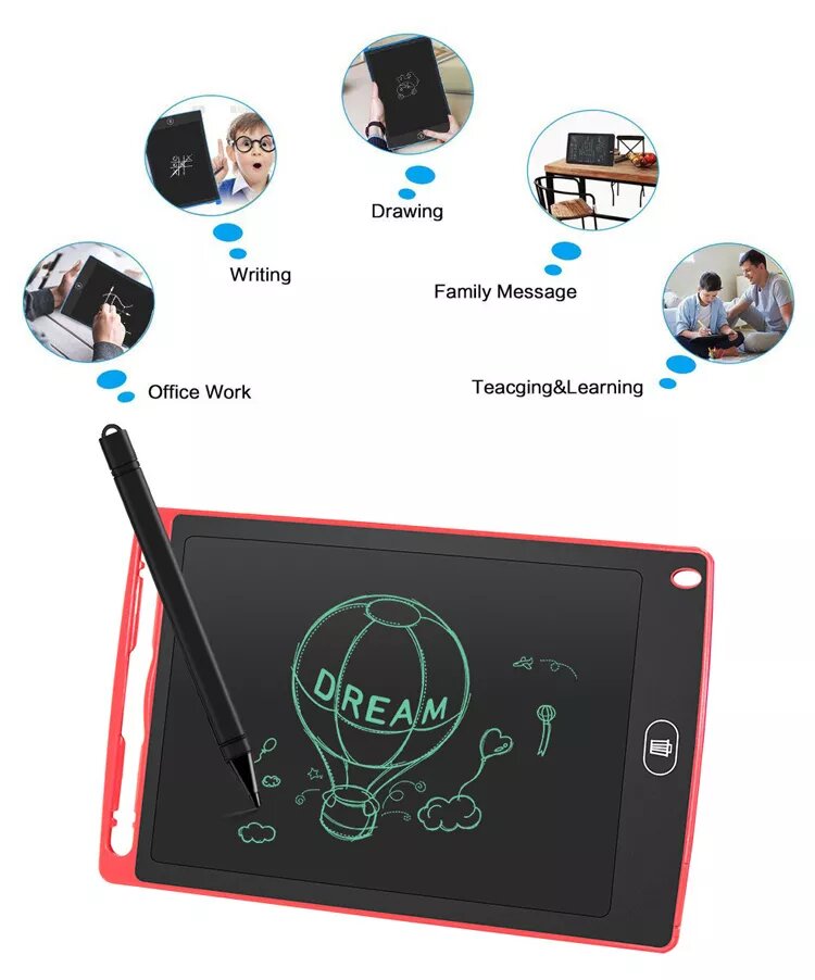 Hot Selling LCD Writing Tablet for Kids, 8.5 inch Kids Doodle & Scribble Boards with Protect Cover, Educational Toys, Erasable E-Writer Digital Drawing Board Toddler Toys Kids Drawing Pad Best Gift for Kids-Multi-color