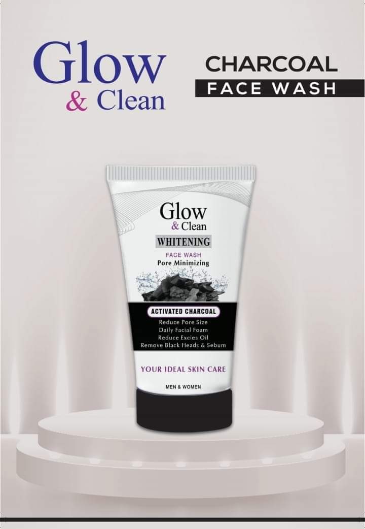Glow and Clean Whitening Activated Charcoal Face Wash Daraz.pk