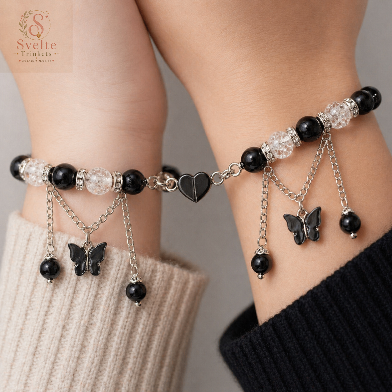 Custom Name Beaded Friendship Bracelet for Girls | Customized Name Beaded Bracelet with Butterfly Charm | Handmade Personalized  Name Beads Jewelry Gift for Best Friend & Sister