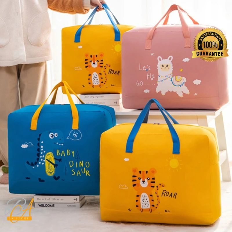 MiniMe Baby Bag Pregnant Women's Large Capacity Childbirth Bag Quilt Storage Bag Moving Bag Portable Diaper Free Baby Supplies Travel Bag