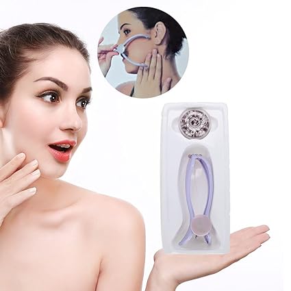 Facial Hair Epilator Portable Purple Facial Hair Threading Removal Ideal Gifts Threading Hair Removal EpilatorFacial Hair Remover for Women(Blister Pack)