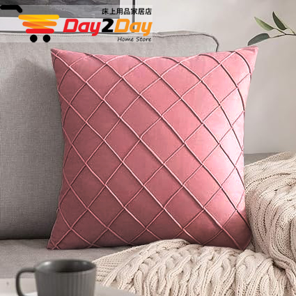 Diamond Dutch Velvet Cushion Cover – Soft, Embossed & Stylish Sofa Pillow for Home Decor