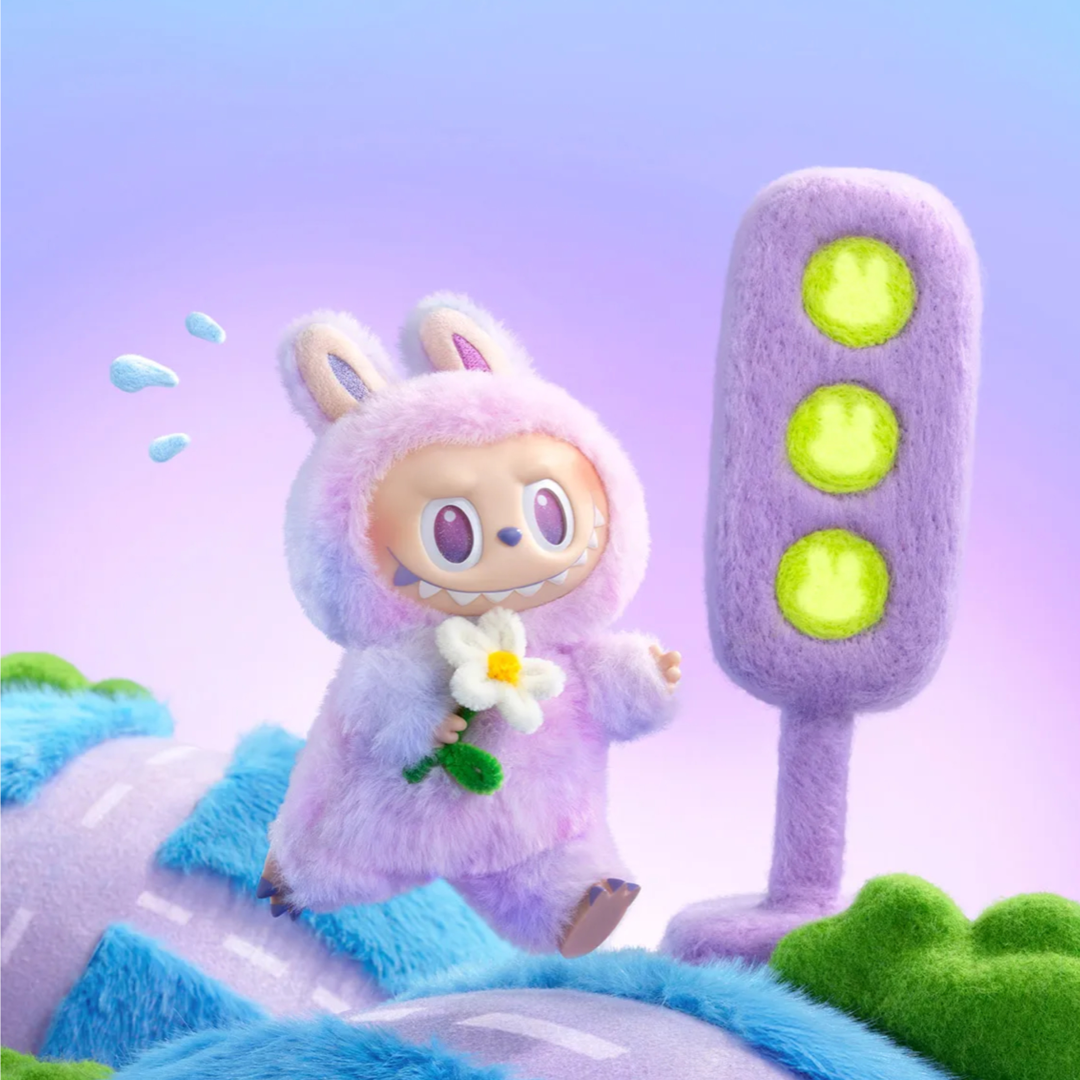 Labubu Doll Blind Box V3 - 7inches / 17cm Original Size – Original Quality Labubu Dolls Toy Key Chain Premium Labubu Plushie Monster - Original Labubu Big Into Energy Collection with Hanging Loop