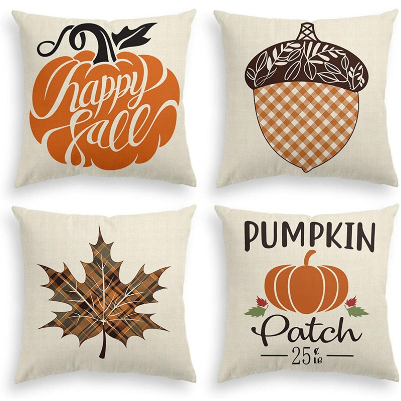 buffalo check fall pillows