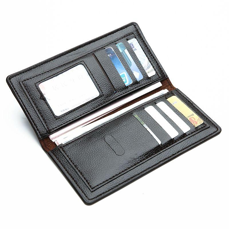 Baellerry Wallet for Men – All-Season PU Leather Business Long Zipper Clutch with Large Capacity & Card Holder