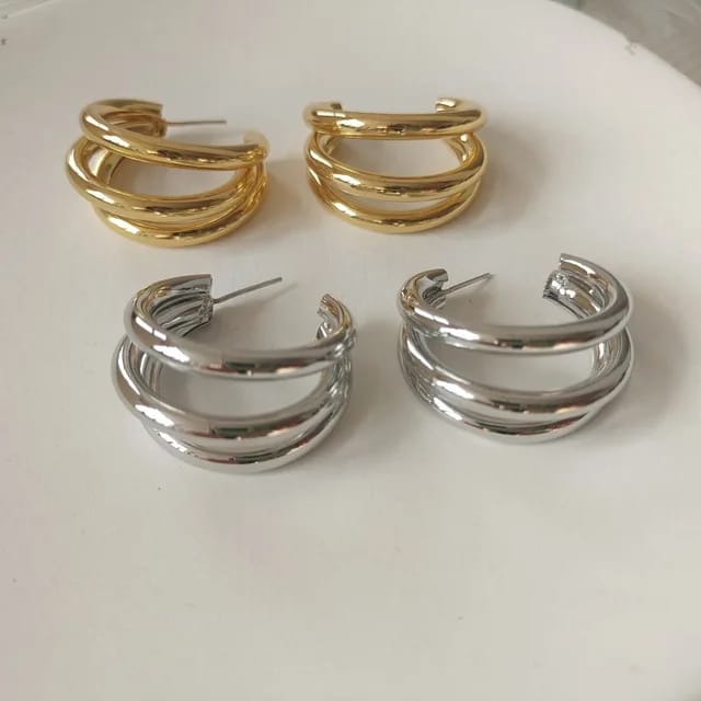 **( Earrings Set To Fashion Light Luxury Advanced Sense Earrings )*** ( Set Female Type C Doudou Water Earrings )