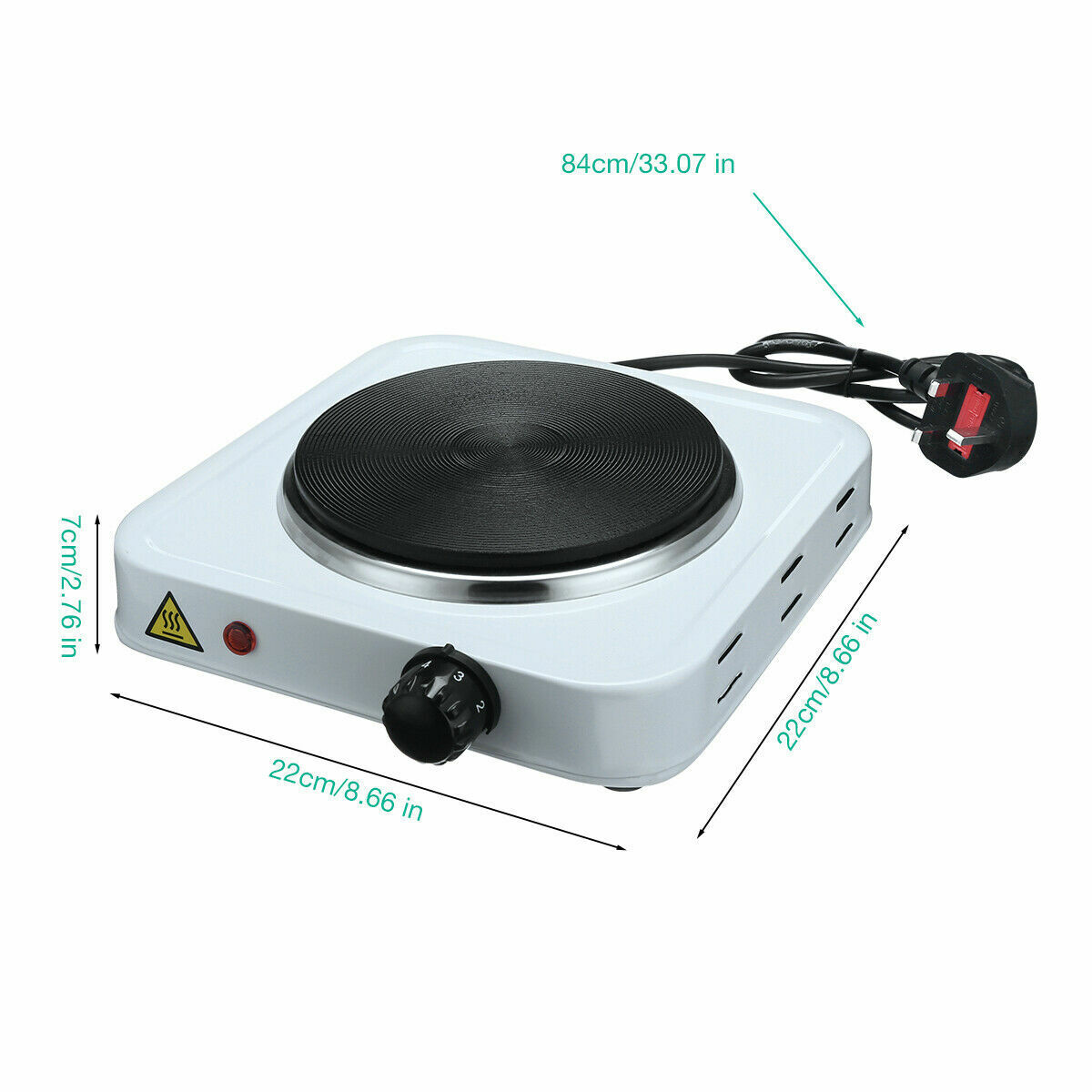 Raf Electric Stove 1000 Watts Hot Plate Single Burner R.8010A Ceramic