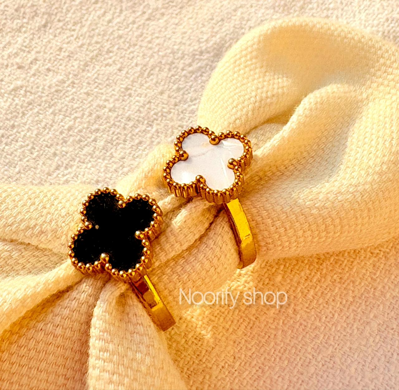 Clover Shaped Ring | Best Selling Stainless Steel Ring for Girls | Four Leaf Clover Ring for Women's