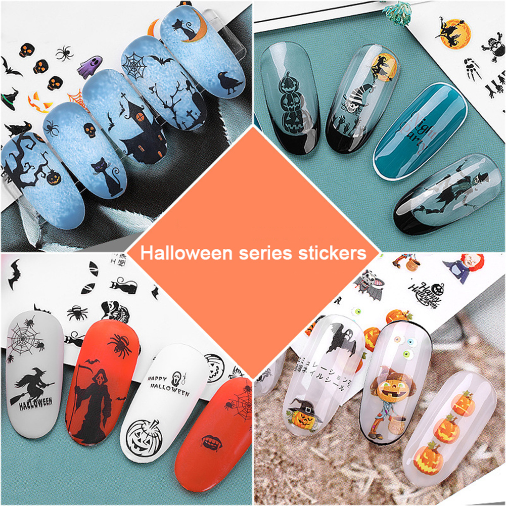 5pcs Halloween Pumpkin Ghost Witch Skull Vampire Nail Art Stickers Decals Decor Buy Online At Best Prices In Pakistan Daraz Pk