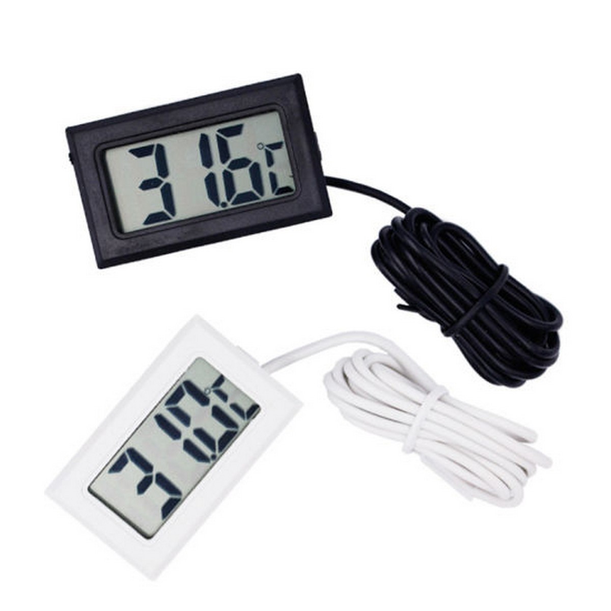 TPM10 Mini LCD Digital Instant Read Thermometer Mini Room Temperature Meter Real Time Aquarium Fish Tank Temperature Meter With Waterproof Sensor In Black/White Color TPM10 Mini LCD Digital Instant Read Thermometer Mini Room Temperature Meter Real Time A