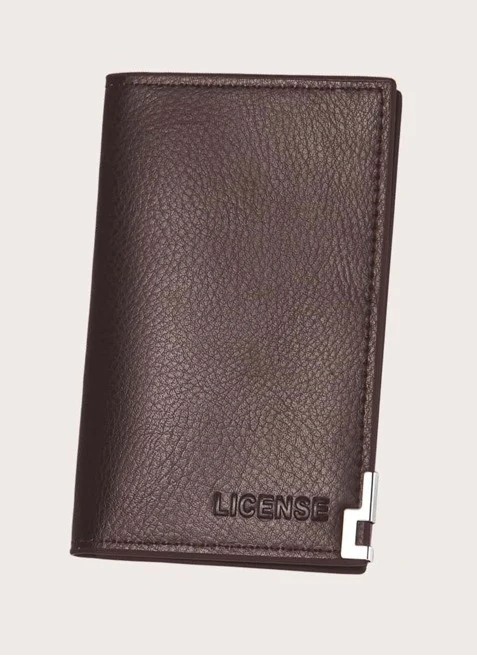 Slim leather violet for boys slim wallet for boys