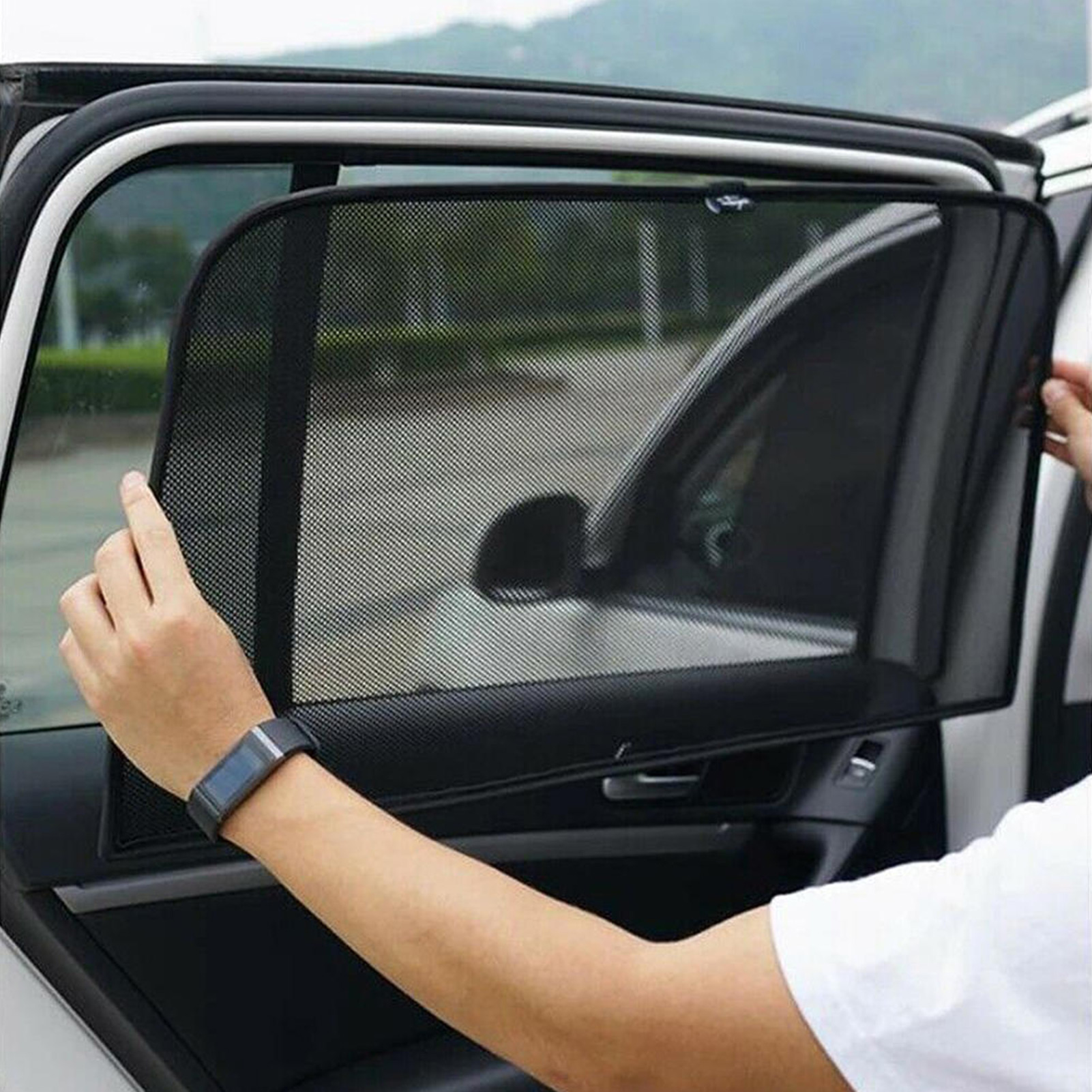 Window Sun Shade Magnetic Auto Window Sun Shade Mesh Cover