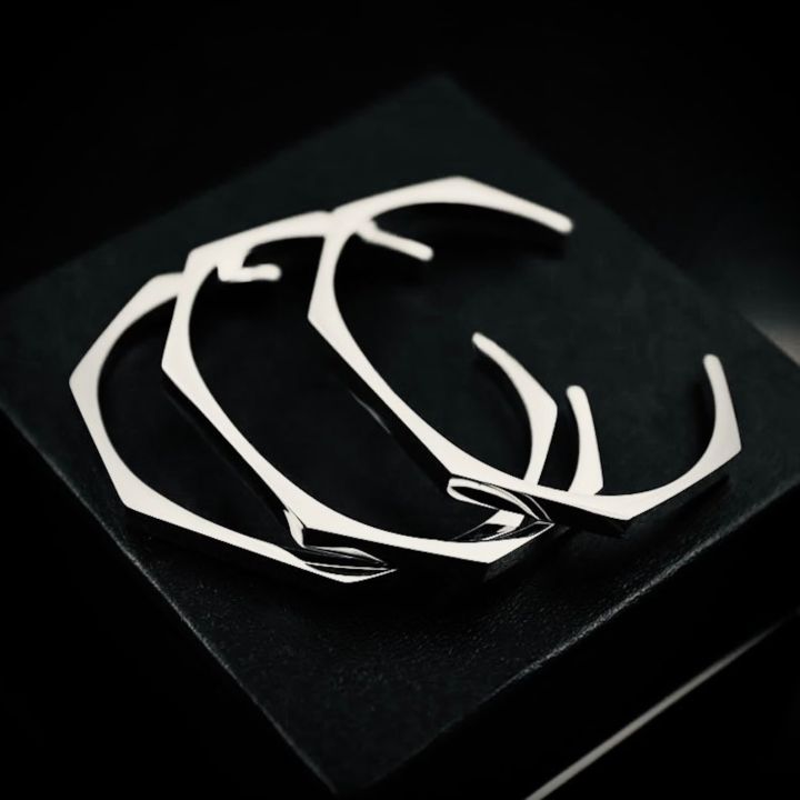Stainless Steel Hexagon Cuff Bangle - Elegant Hexagon Mens Cuff - Best Gift For men