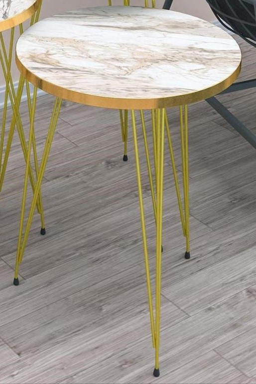 1 Pcs / Set of 3 Round Coffee Table HIGH Gloss Nesting End Tables