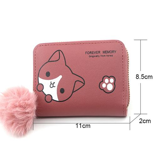 Adorable Cat Design Small Wallet for Girls