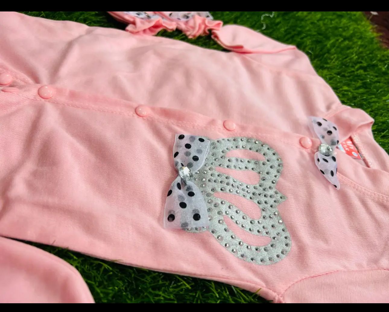 Turkish baba and baby crown romper dress