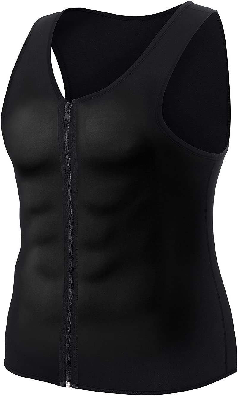 Valentina Mens Hot Thermo Shaper Vest, Slimming Tank Top, Tummy Control  Shapewear, Body Fat Burner, Best Exercise Trainer, Workout Sweat Sauna Suit  for Weight Loss, Black No Zip price in Saudi Arabia