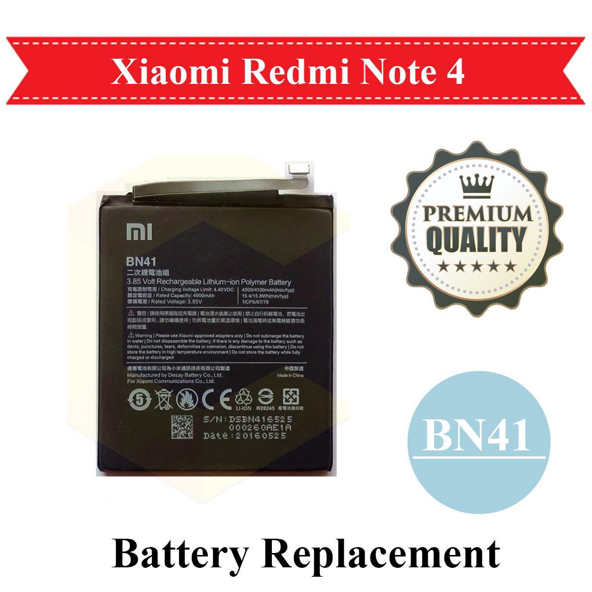 Xiaomi Redmi Note BN41 Battery Replacement BN 41 For Mi Note - Main Image
