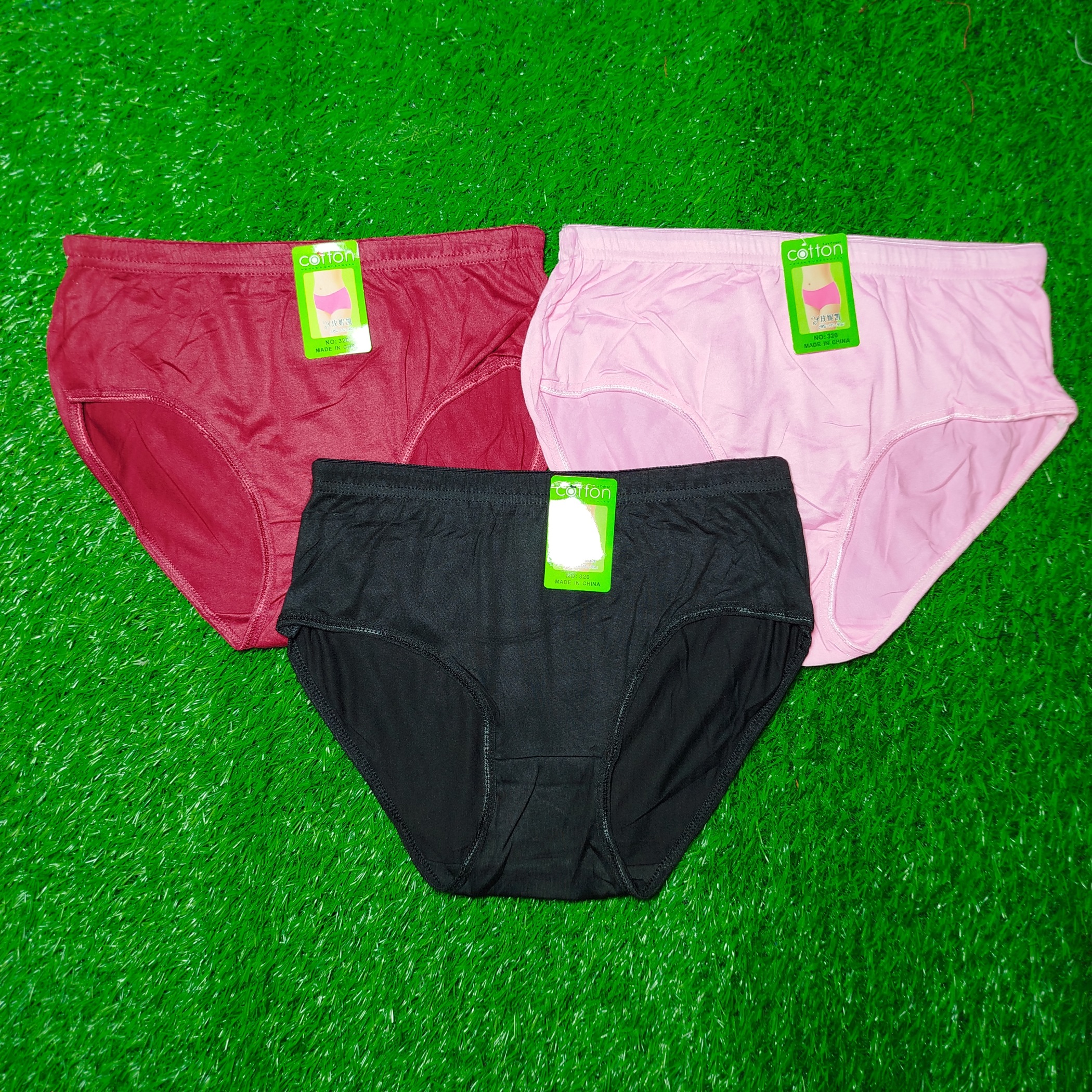 Pack of 3 Ladies Underwear Panties For Periods Stretchable Panties For Women Soft Jersey Underwear in Multicolor - Size M to XXL