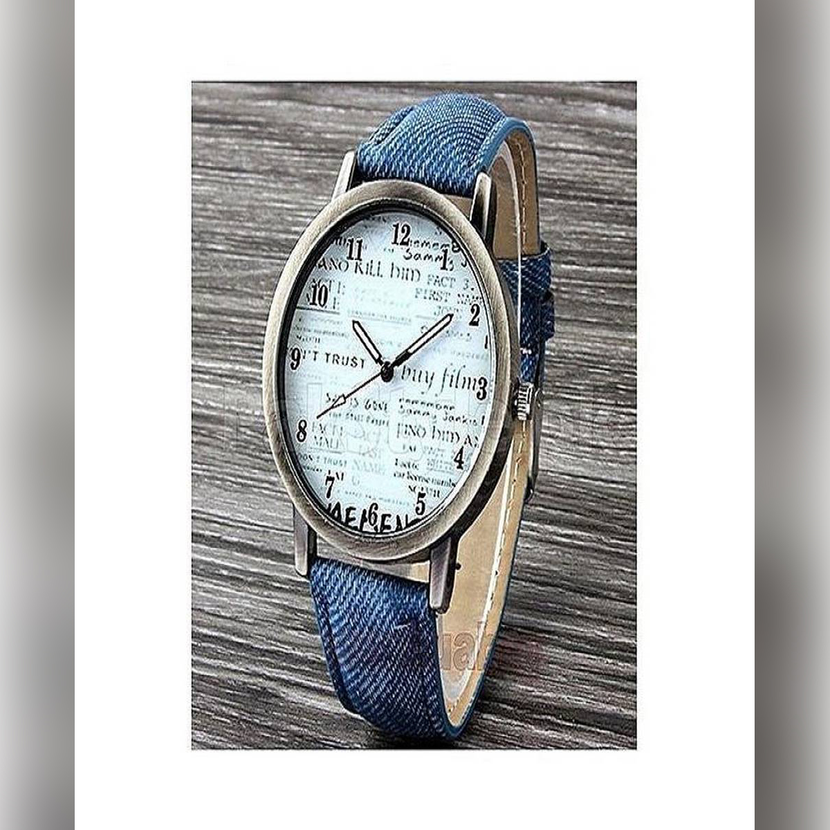 Blue Leather Watch For Girls & Boys