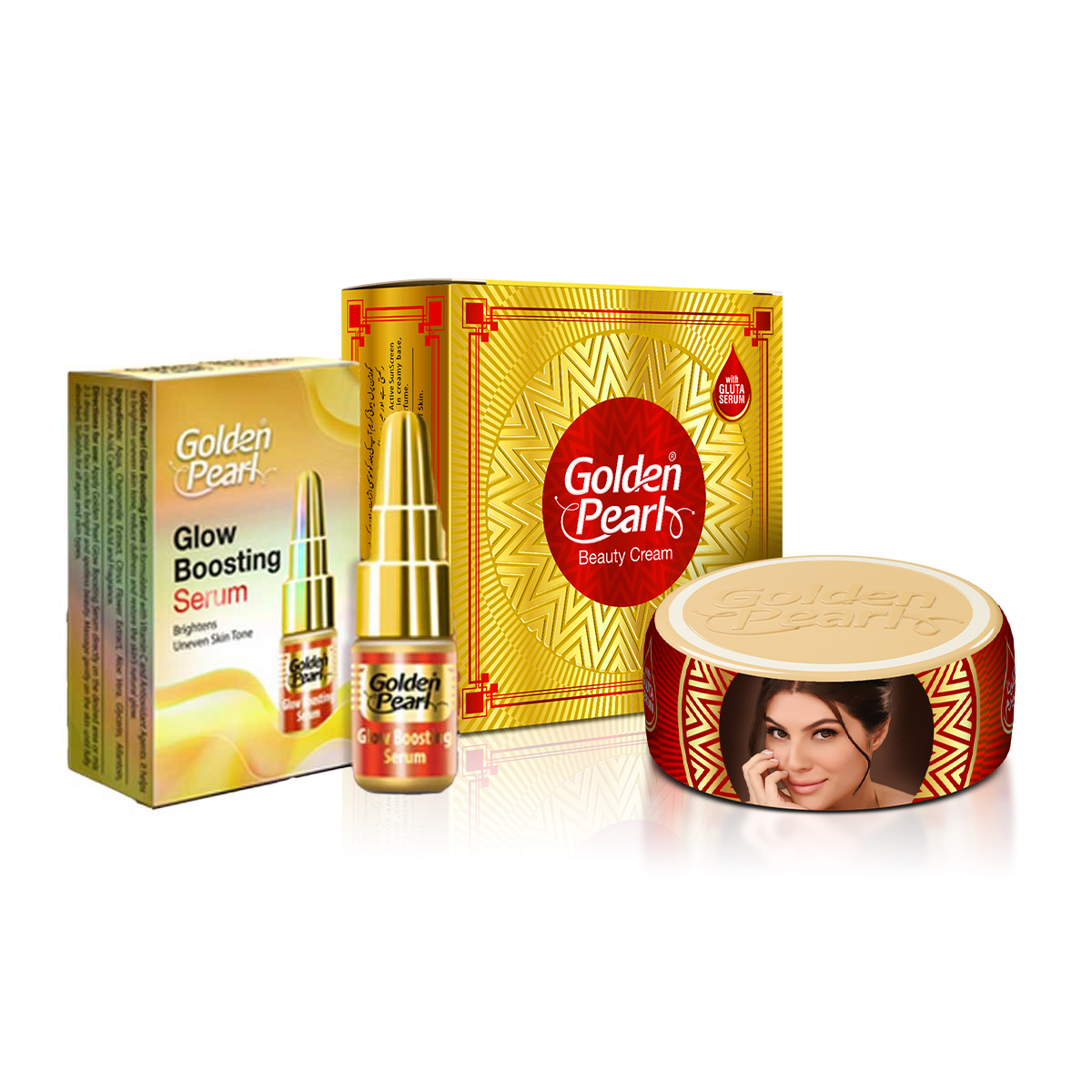 Golden Pearl  Glow boosting Skin Serum 3ml & Cream