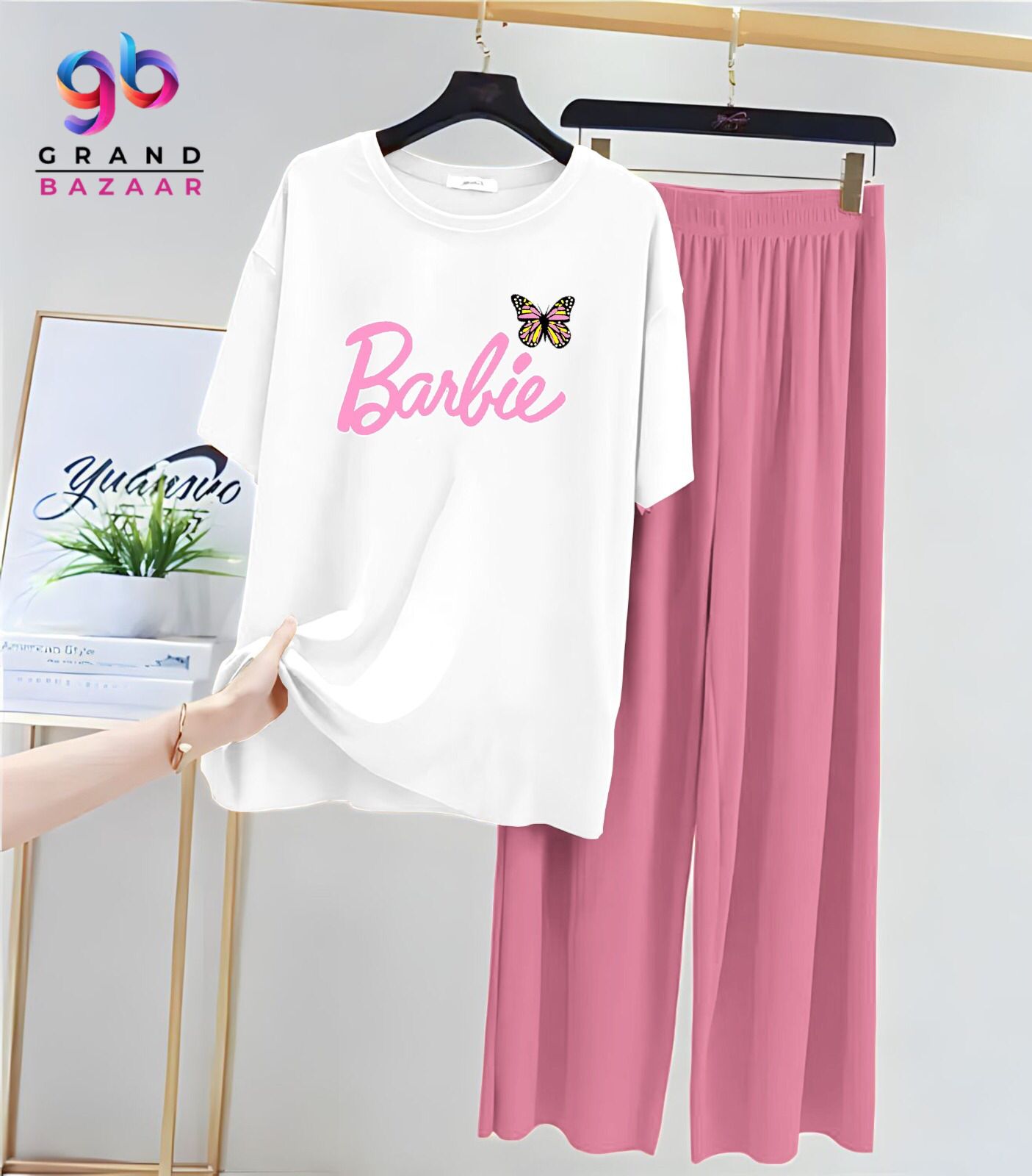 Multi-Design Cotton Jersey Nighty Set for Women S–XL & Girls 7–14 Yrs | Barbie, Blessed & Plain Prints | Summer Nightwear Pajama Set