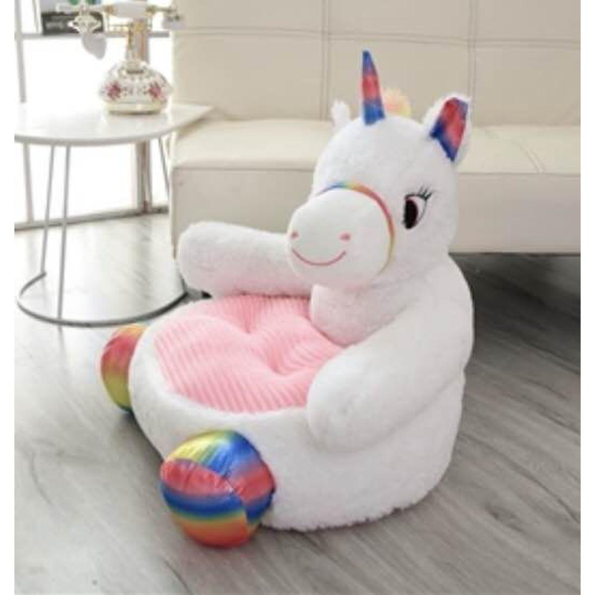 Kids Baby Cartoon Lovely Stuffed Plushed Sofa Seat Sitting for Pillow Chair Cushion Bouncer Floor Seat Feeding Plush Floor Cute Animal Seats Teddy Bear Panda Unicorn Duck Pillow Soft Cotton Nest Puff Safety Chair
