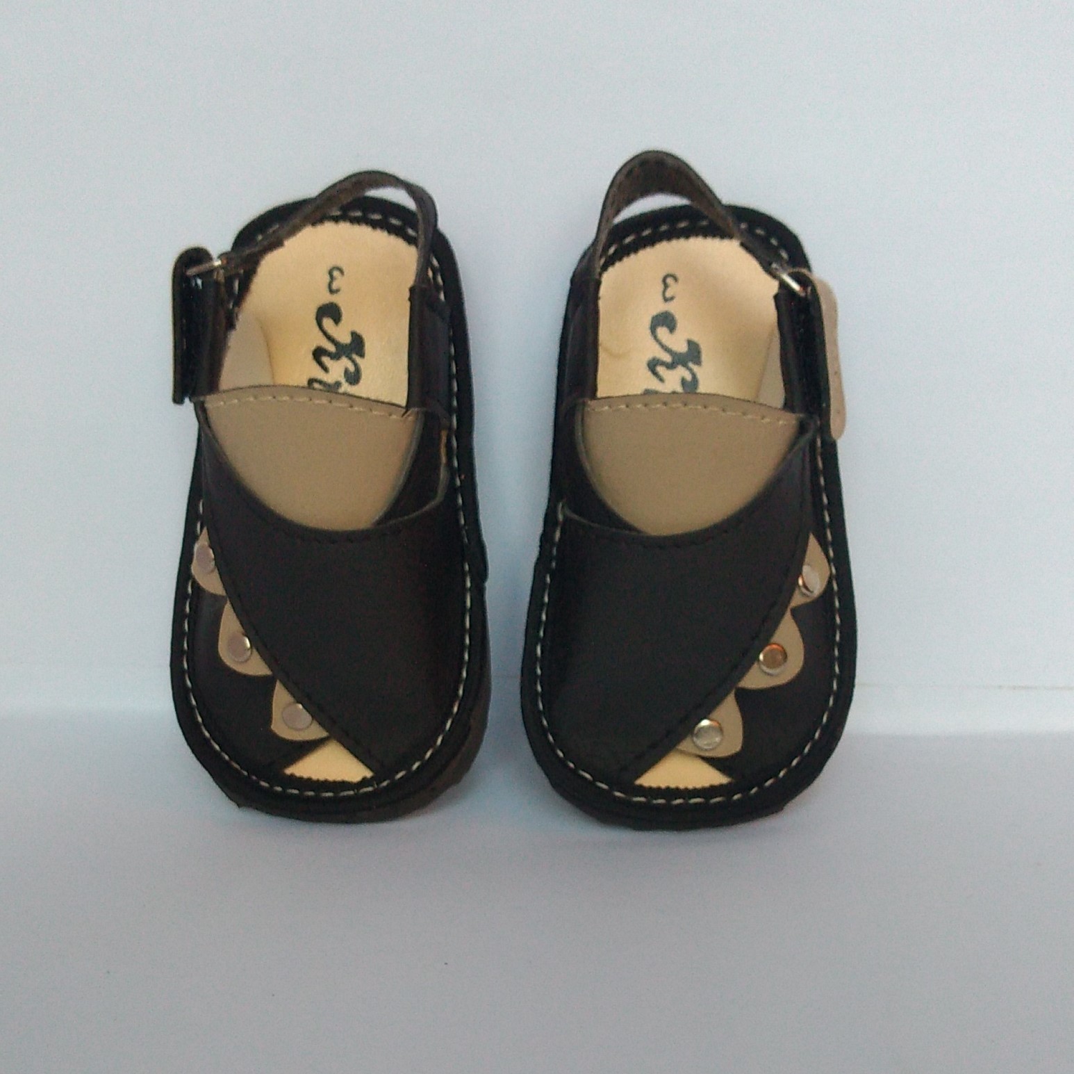 Kids Baba Sandal Button Style Kids Peshawari sandal