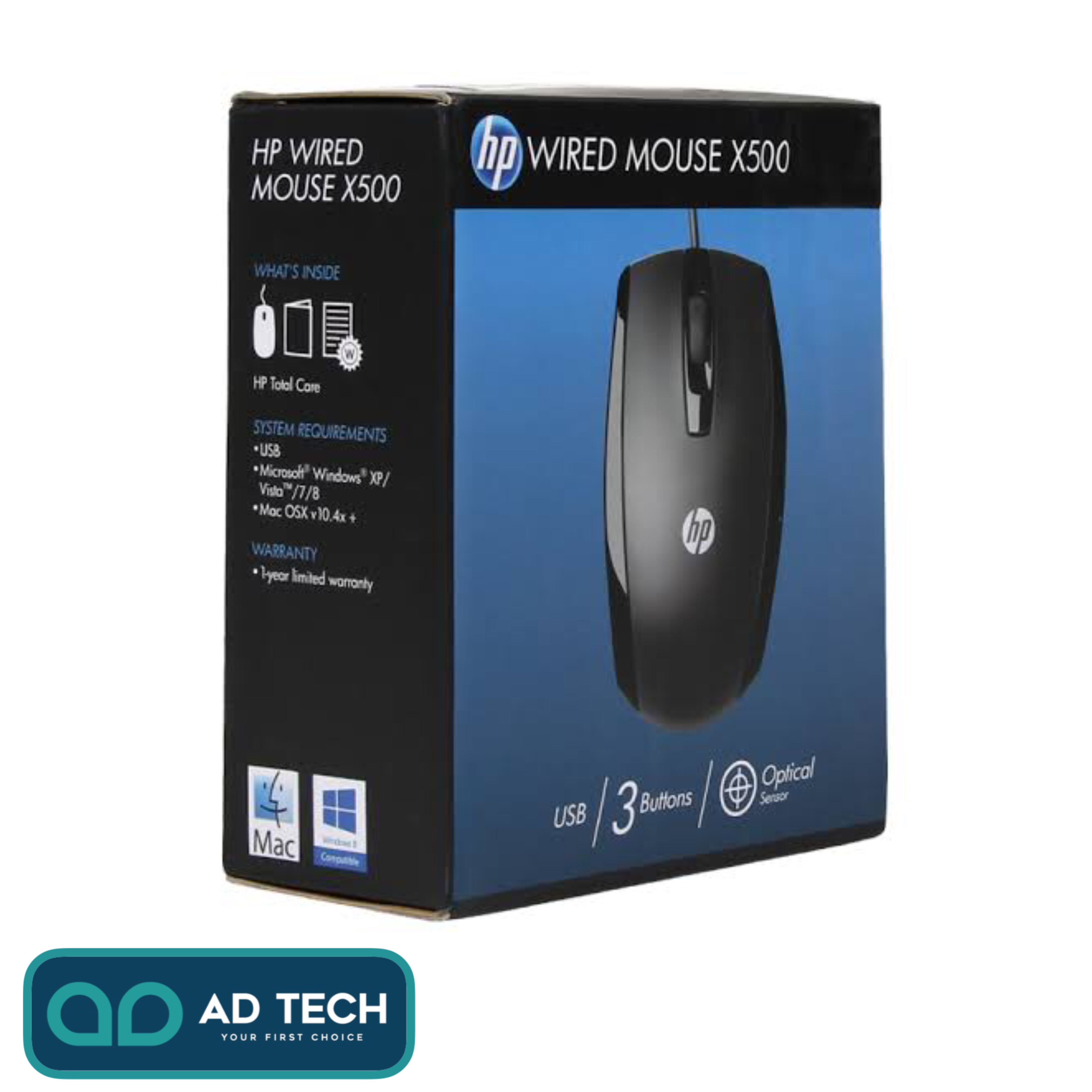 ADTECH X500 - High Quality Optical USB Wired Mouse