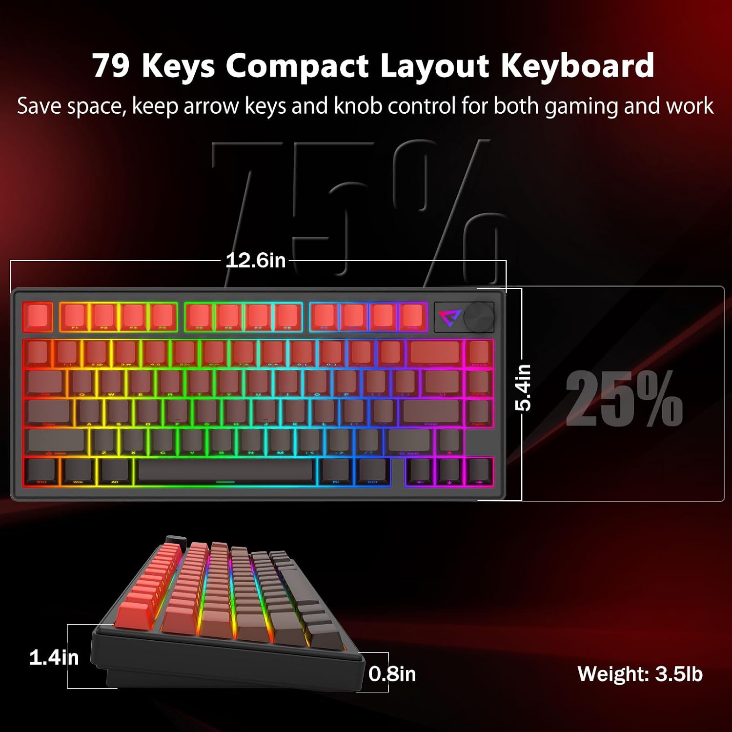 E-Yooso Z-79 Pro RGB Tri-Mode Mechanical Keyboard Gradient Red 79-Keys with Mint Mambo Switch Side Printed Keycaps 17 41ab297846c60352dbcd7dc57769578f