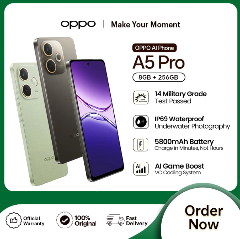 OPPO A5 Pro Waterproof 8GB RAM 256GB ROM 6.67'' Gorilla Glass 7i ...