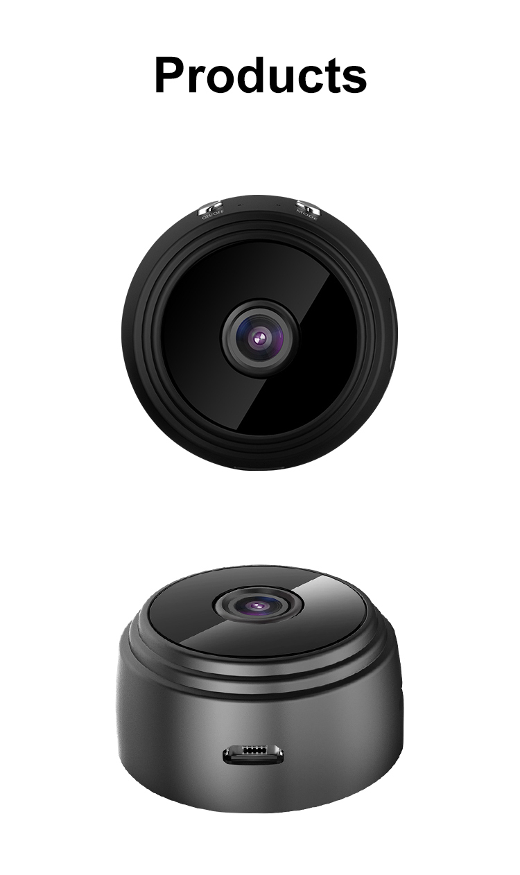 A9 Mini HD 1080P Wireless Security Camera with WiFi – Infrared Night Vision CCTV Camera with Motion Detection, 1200mAh Battery & Easy Installation – Home Security IP Camera