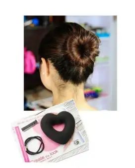 Hair Love Bun Heart Shaped Donut Bun Maker Hair Magic Sponge Buy