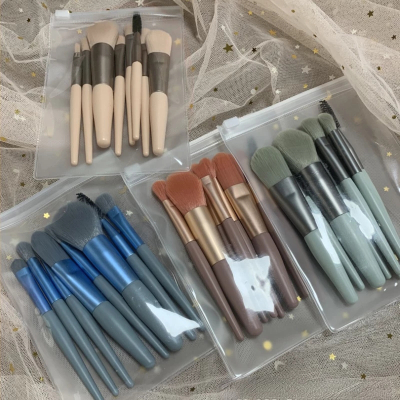 8 Pcs Mini Makeup Brush Set – Soft Bristles, Travel-Friendly, Professional Beauty Tools Kit