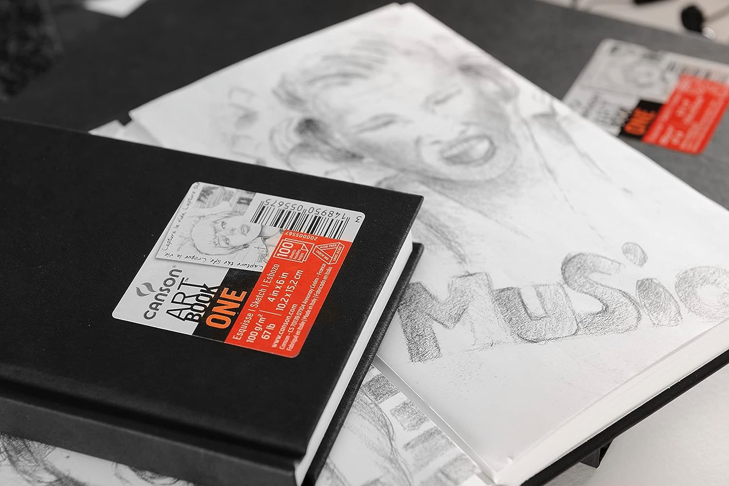 Canson ONE Art Book Paper Pad, Smudge Resistant Sketch Book Paper Pad