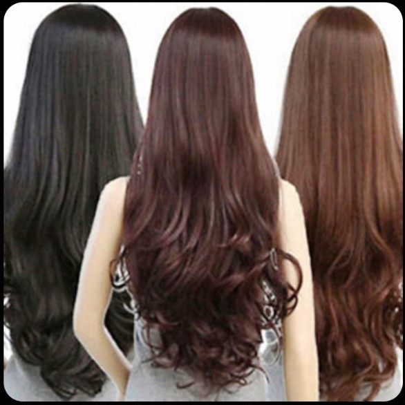 5 Clips Curly Hair Extension Natural Black, Brown & Golden Shades Soft, Voluminous & Easy to Wear Premium Synthetic Hair by QS Enterprise