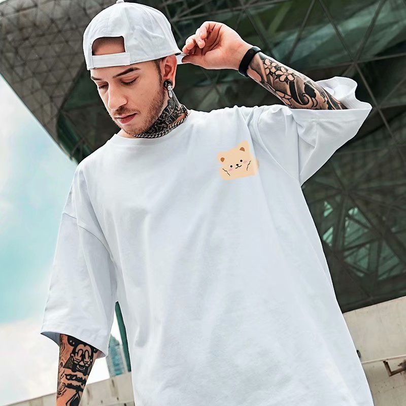 Fashion oversized unisex short-sleeved 