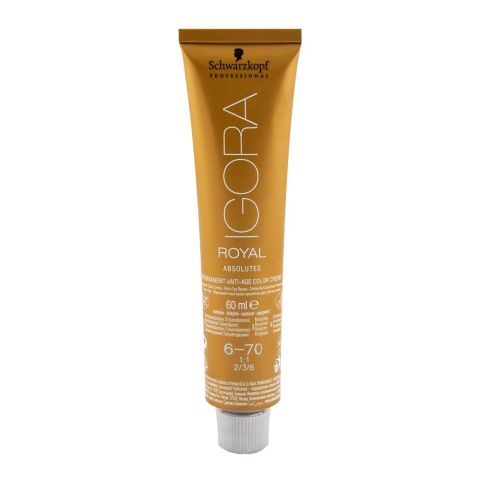 Igora Royal Absolutes Hair Color 6-70 Dark Blonde Copper Natural | Hair Treatment Care | Original