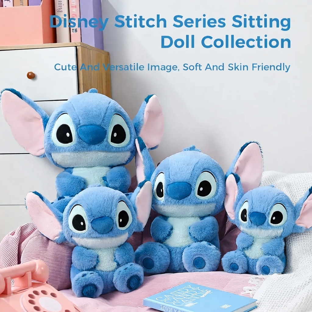 Lilo & Stitch Stuffed Plush Toy | Soft & Huggable Stitch Plush | Small, Medium & Large Sizes | Premium Quality Plush Doll | Cute Gift for Kids & Stitch Fans