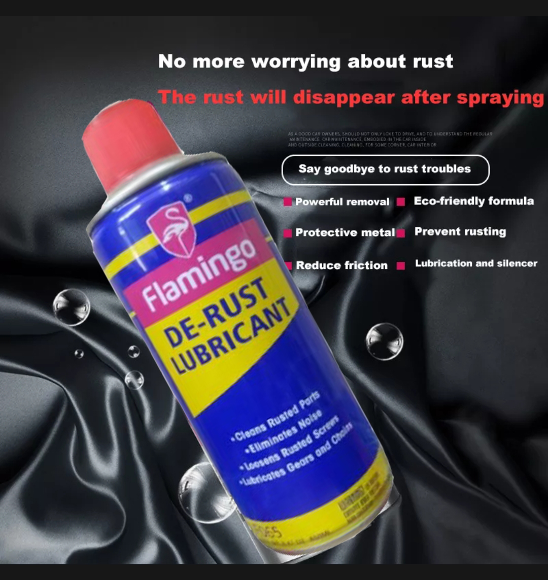 FLAMINGO ANTI DE-RUST SPRAY LUBRICANT FOR CAR AND HOUSE HOLD - (450ML)