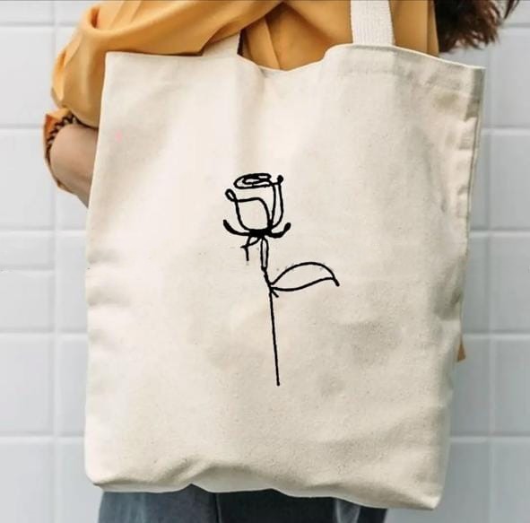 Trendy Free bear Tag Printed Tote Bag For Girls & Women
