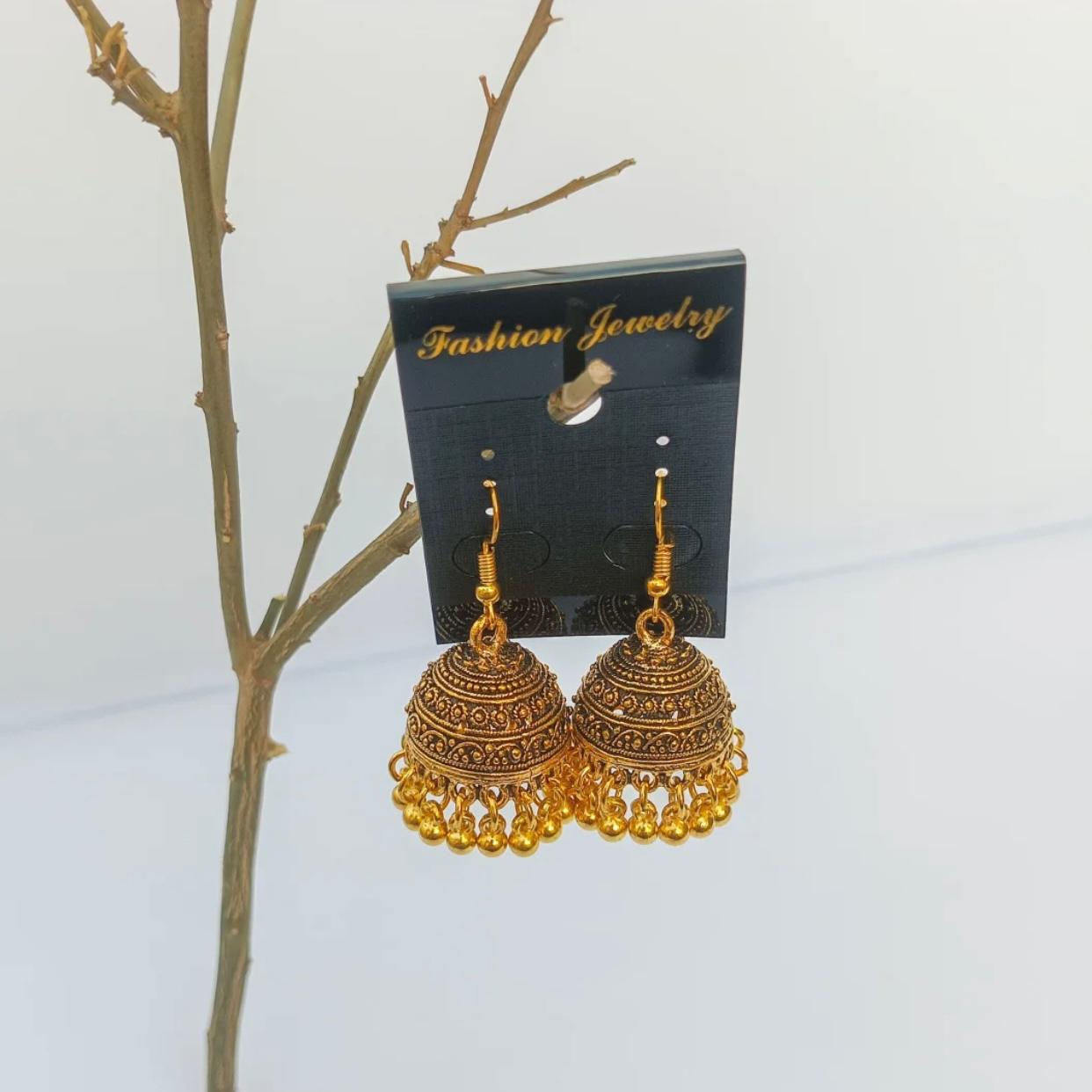 Antique Style Jhumki Earrings For Girls And Women New Style Trendy Fashion Elegant Look