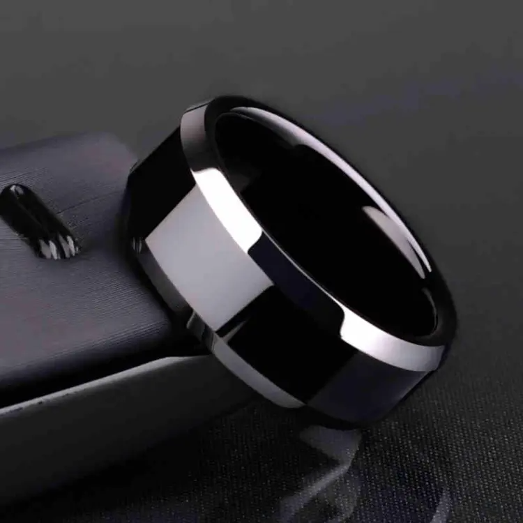 Youth Corner Black Titanium Men Ring For Boys - Never Fade Never Scratch